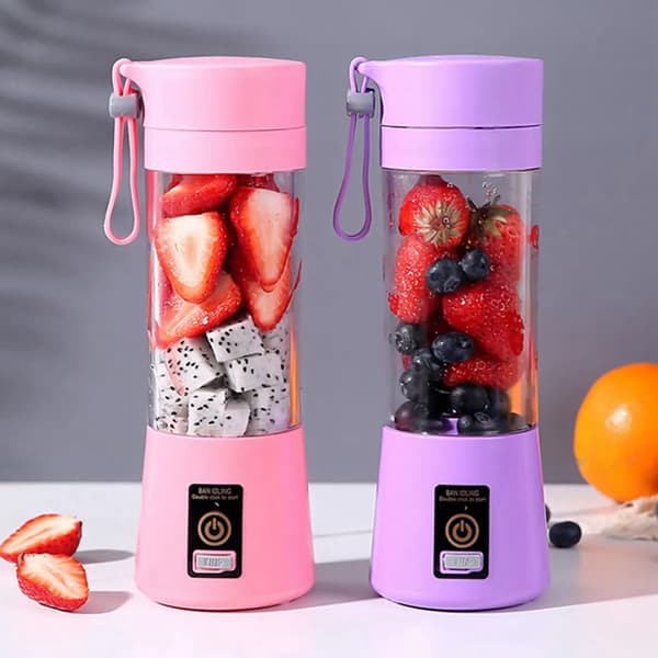 380 ml mini smoothie-mixer, bærbar elektrisk blender til smoothies (lilla)