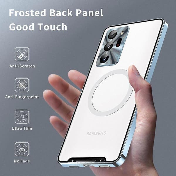 Strong Magnetic Case with Lens Protector Compatible with Samsung Galaxy S23 Ultra Plus