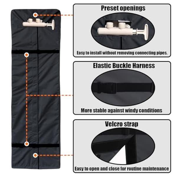Water Softener Cover for Grain Softener (Black)