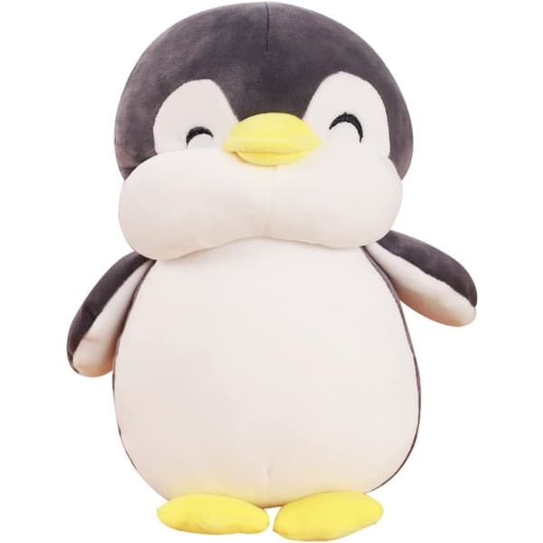Täytetty pingviini pehmolelu 30 cm harmaa 30 cm