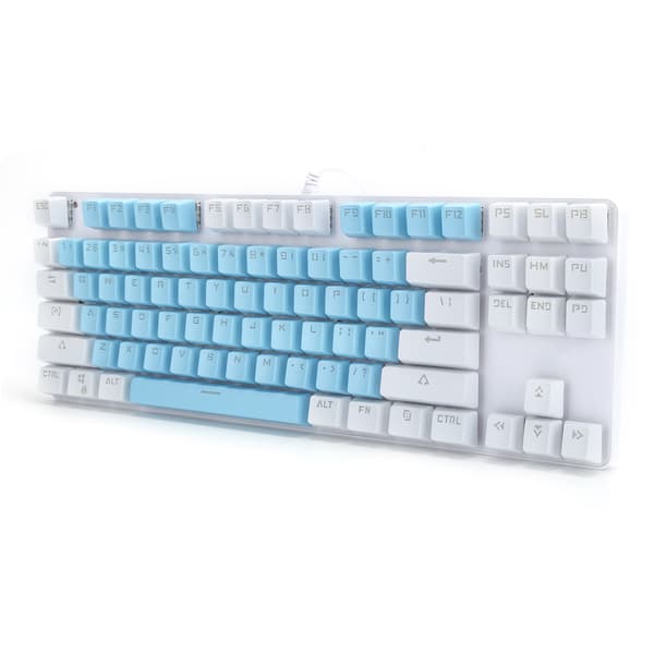 87 Keys Computer Keyboard Mixed Light Mechanical Computer Accessories for Desktop Laptop K100Style 1