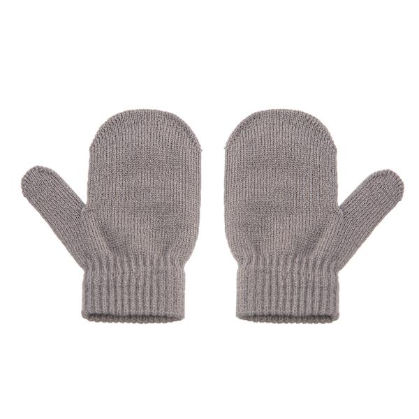 2 st barnstickade mössor + handskar enfärgad vinter w