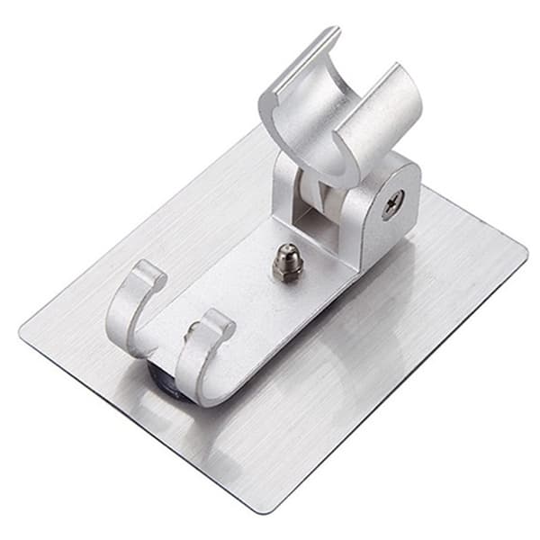 Self-adhesive Shower Arm for Head Holder Adjustable Wall Mounted Fixed Base Plate for Home Bathroom Accessories-Parts