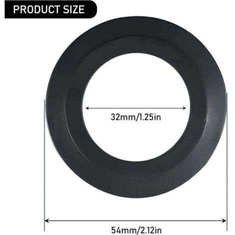 Sink Drain Seal, 6-pack, 54 mm outer diameter, 32 mm inner diameter. Kitchen, Bathtub, and Basin Drain Seal made of Elastomer for