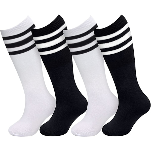 4 Par Kids Fotballsokker Småbarns Fotballsokker, Jenter Gutter Fotballsokker Fotballsokker, Småbarns Knehøye Sokker, Rørsokker