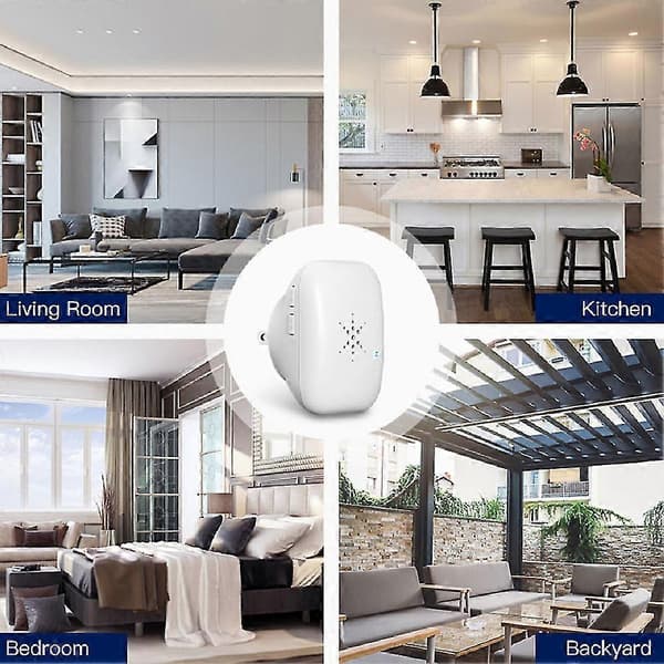 Doorbell Wireless Smart Ring Doorbell Self-Powered Button Rainproof Smart Home Security Alarm (EU)