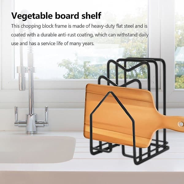 Cutting Board Rack Cutting Board Organizer Rack Holder Kitchen Countertop Pot Lid Rack Organizer