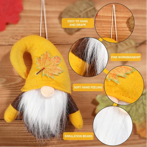 Thanksgiving Fall Gnome Håndlavet Nissepynt (8 Stykker)