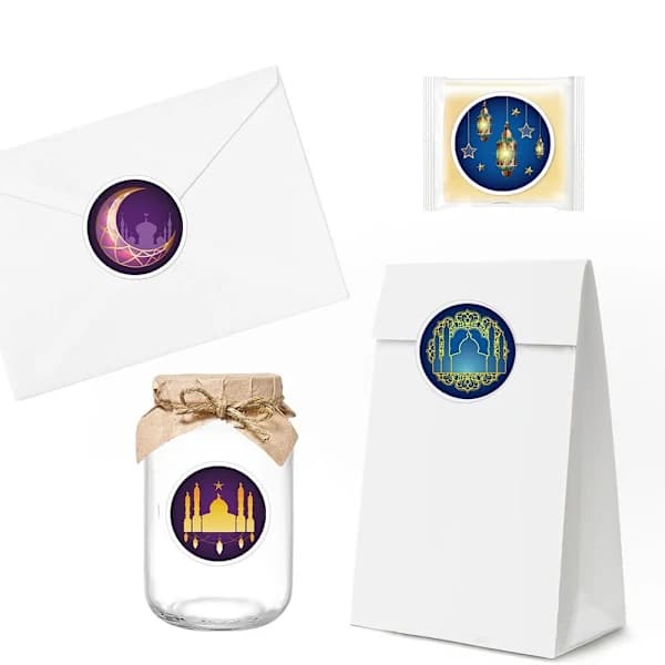 20 arkkia EID Mubarak -tarroja, sulkutarrat 20 ARKKIA 06