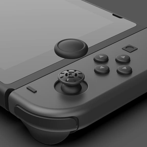 Sorte udskiftnings-joystickhatte til Nintendo Switch og Switch OLED (reservedele)