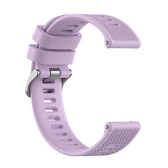 Twill Silikonebånd til Garmin Forerunner 158 / 55 (Lyslilla)