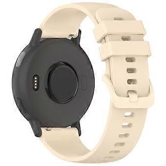Compatible Silicone Strap for Garmin vivoactive 5, 20mm, Quick Release, Replacement Strap (Light Yellow)