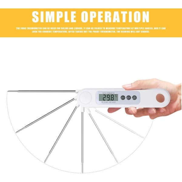Digital mattermometer för mat, mjölk, matlagning, grillning, digital LED-termometer, köksredskap