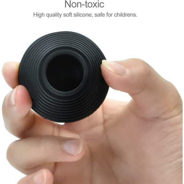 2-pak universelle badekarspropper, afløbspropper til badekar og håndvask, til afløbshuller 25mm-47mm, sort og grå