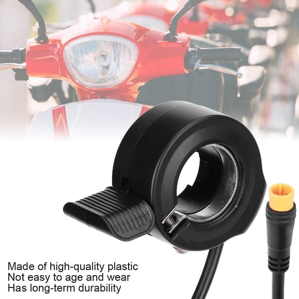 Cykel litiumbatteri gaspedal, styre hastighetskontroll, tumväxel, fingerhastighetskontroll.