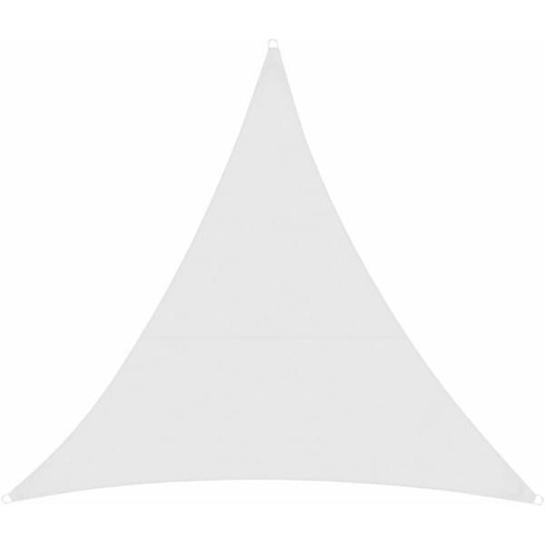 Hvit, vannavvisende solseil, 3 x 3 x 3 m