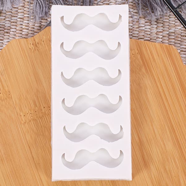 Fairly Odd Novelties Funny Mustache Beard Silicone Mold for Chocolate Candy Gum Paste Cake Decorating Jello Sugar Ice Cube