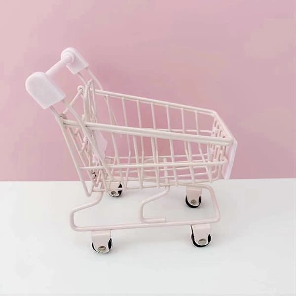 Legetøj til børn, lille indkøbsvogn, lille indkøbsvogn Pink 11.50X11.50X7.50CM