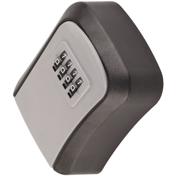 ABS Wall Mounted Combination Lock Box, 4-Digit Waterproof Key Storage Lock with 5 Key Capacity Grey