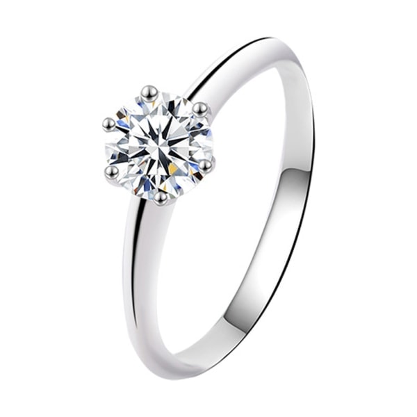 TG Moissanite vielsesring, klassisk forlovelsesring for kvinner, 5