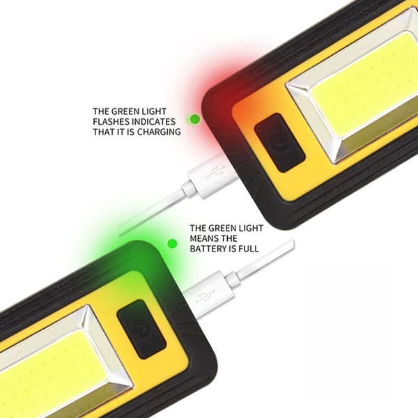 Rechargeable LED Work Light Waterproof COB Work Lamp 3 Lighting Modes Portable Lamp for Car Repair Camping
