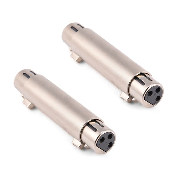 XLR hun til hun mikrofonadapter (2-pak)