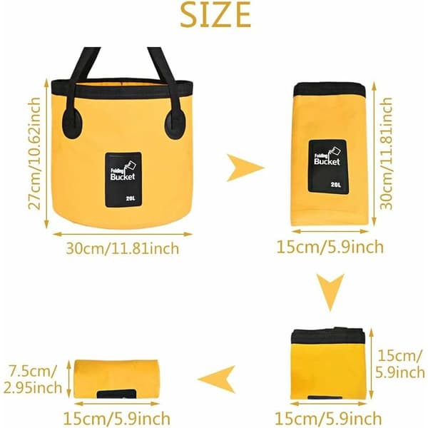 Sammenklappelig 20 liters spand