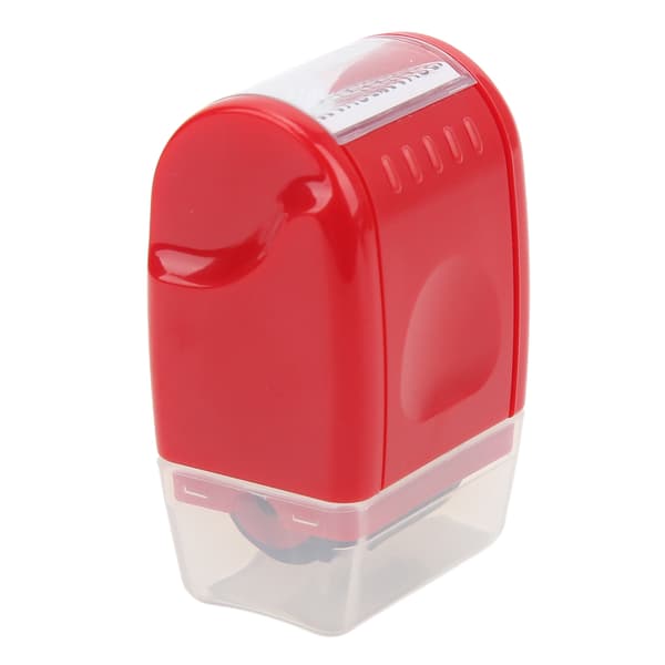 Confidential Stamp Light Sensitive Roller Removable Window ABS Material Confidential Roller Stamp Red