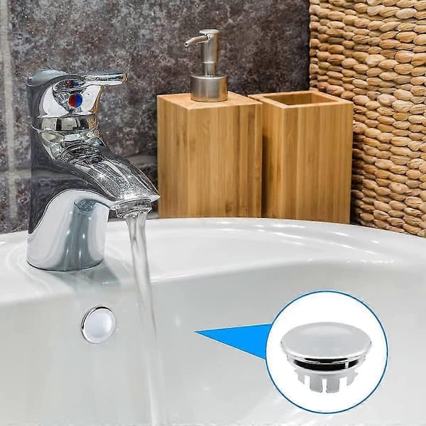 Sink Overflow Cover Replacement Overflow Ring Plug for Bathroom Kitchen Sink Round Hole Overflow Correct Insertion 6pcs Replacement Parts
