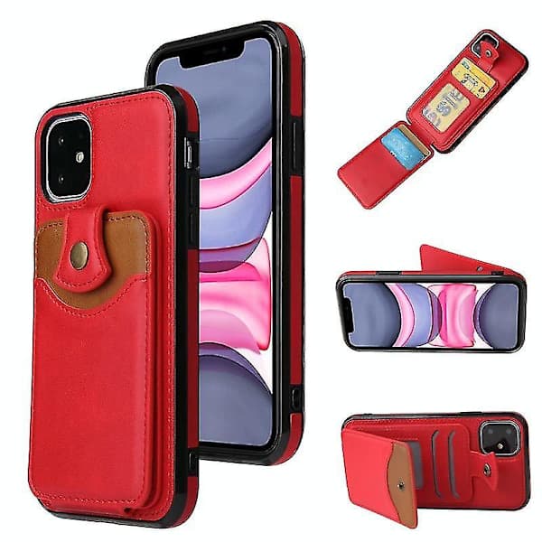 Pehmeä nahkalompakkokotelo iPhone 12 Minille