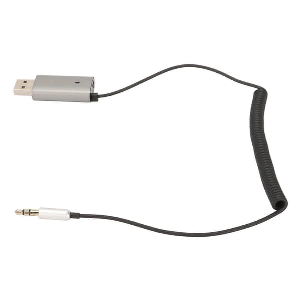 Lydmottaker Bil BT 5.1 Aux-adapter USB til 3,5 mm Jack Bil BT-mottaker for bilstereo hjemme