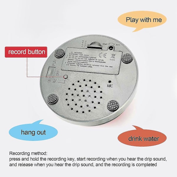 Recordable Talking Button 30 Second Voice Recording Button Pet Training Buzzers - Perfect