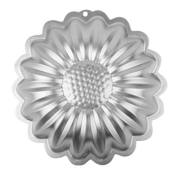 3D Solsikke Blomst Fødselsdagskage Bageform Form Pan DIY Non-stick Bageværktøj