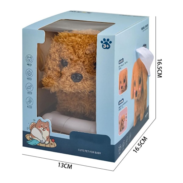 Realistisk Robothund Som En Ægte Hvalp Plys Bamse Hund Elektronisk Gave B