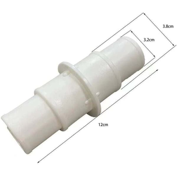 White Pool Hose Connector 32/32, 38/38, 32/38 for Floating Pool Hoses