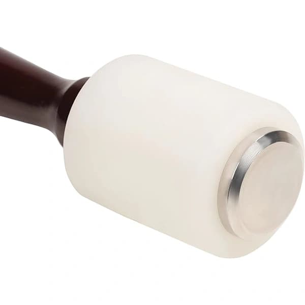 Läderklubba - 21,5 cm - Nylonklubba med trähandtag - Läder,A
