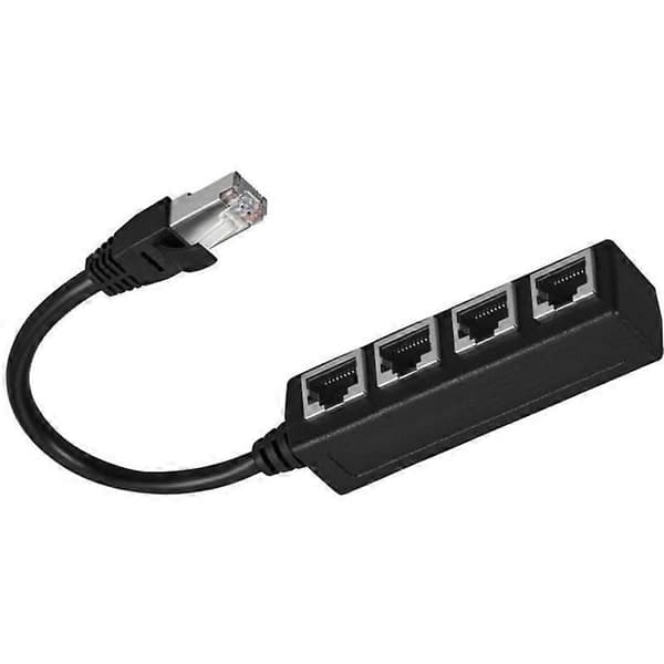 Ethernet Splitter Netværk RJ45-stik Forlængeradapterkabel RJ45 Splitter Ethernet