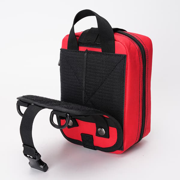 Reiseførstehjelpsskrin (rød), multifunksjonell EDC-veske