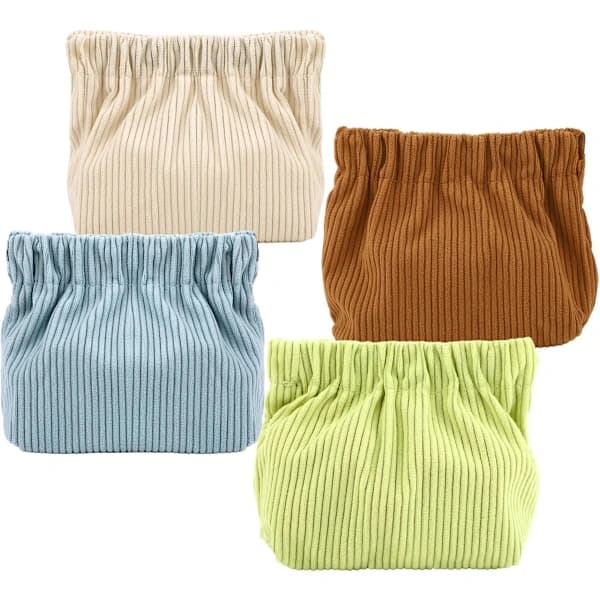 4-delt sæt: Lille makeuptaske - Mini toilettaske