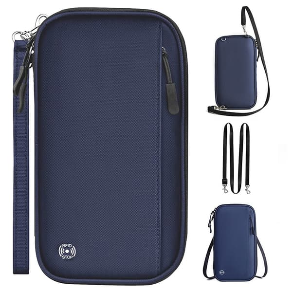 Passlommebok RFID-blokkering, Passholder for familiereiser-FX-