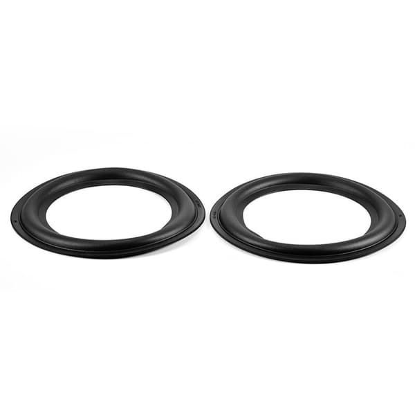 2 stk 6\"/156mm Perforerede gummihøjttaler-surroundhøjttaler reservedele sort