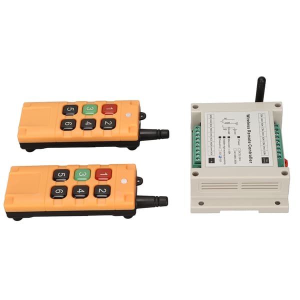 DC12V 6CH Wireless Remote Control LED Light Switch Relay Radio Transmitter Receiver Kit 433MHz