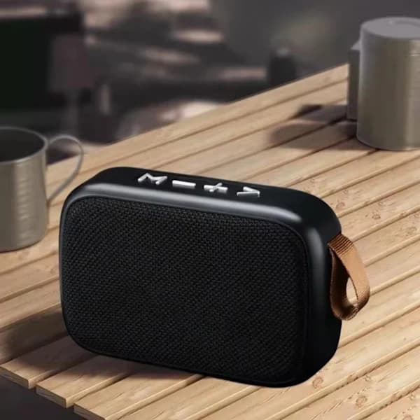 Wireless Portable BT Speaker Mini Fabric Speaker Deep Bass Hands-free Calling Support Hifi Speaker Grey