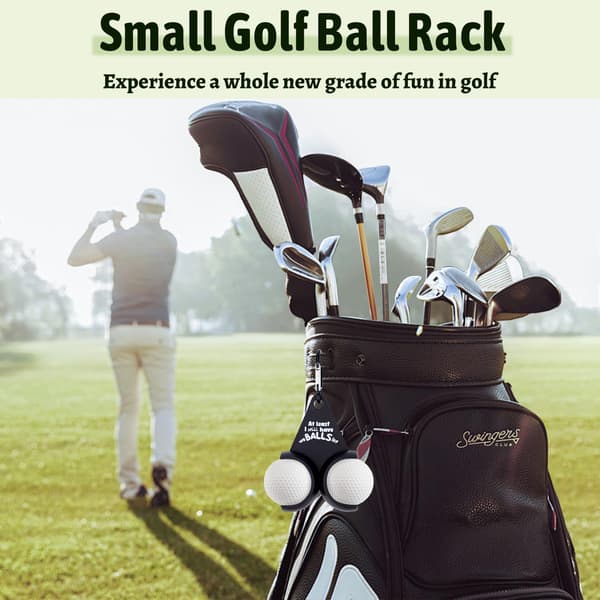 Golfboldholder, Sjov Golfboldopbevaring, Bærbar Golfboldstativ, Golfbagtilbehør