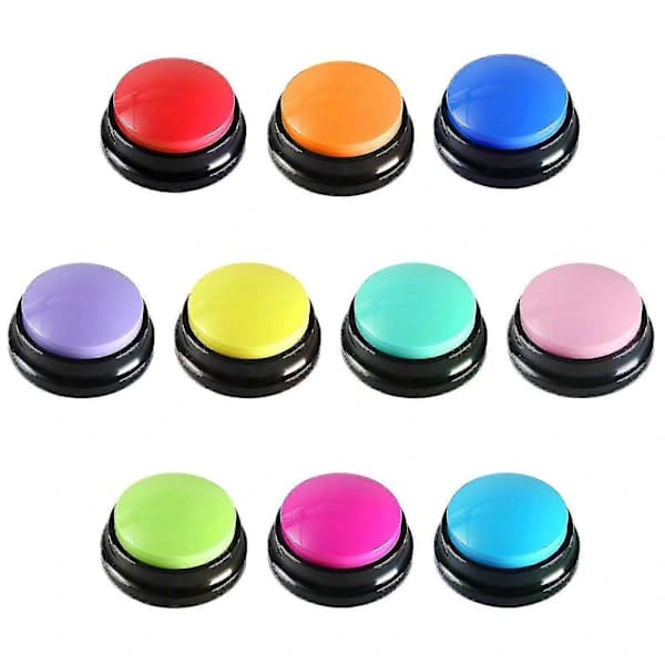 30 Second Recording Button Dog Buttons For Communication Interactive Dog Talking Button Set Yellow