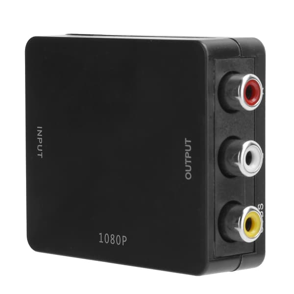 High Definition Multimedia Interface til AV-konverter Ingen driver Video Audio Adapter 1080P Sort