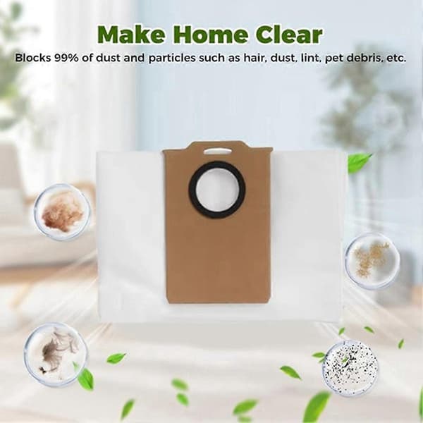 20 Pcs Dust Bags for E20 Plus/ Q8 Max /Trouver E20 / Choice R3 Plus Vacuum Cleaner Parts