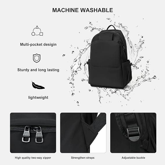 Lightweight Waterproof Backpack, Black
