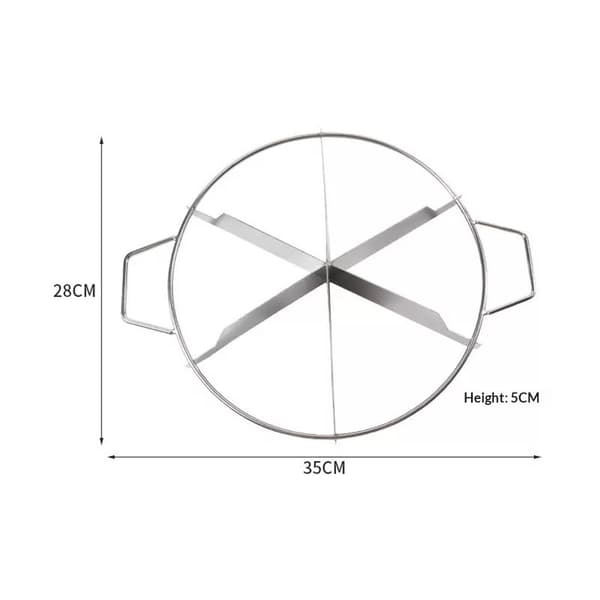 Stainless Steel Pie Cutter | 6-Slice Pie Marker | Creates Beautifully Uniform Pie Slices | Pie