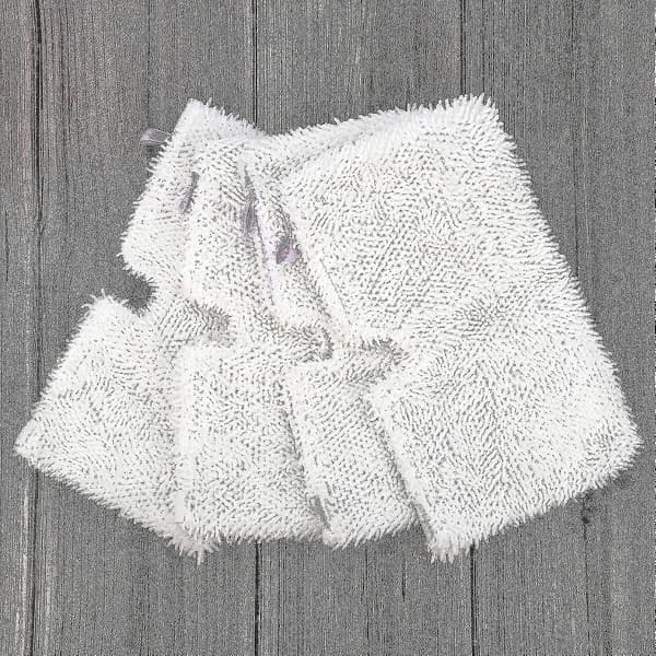 4-pack tvättbara mikrofibermoppdynor rengöringsdynor för Shark Ste (4-pack vit)